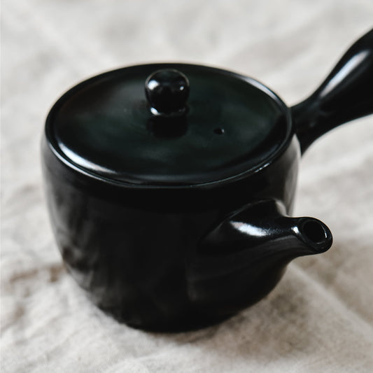 Black glossy kettle