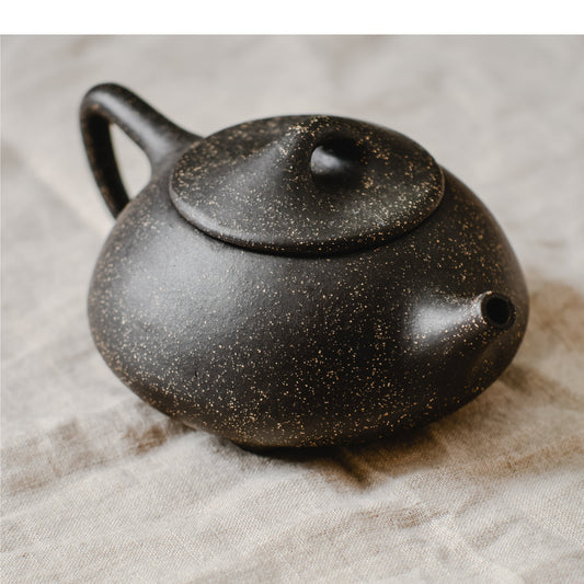 Black Ceramic Teapot