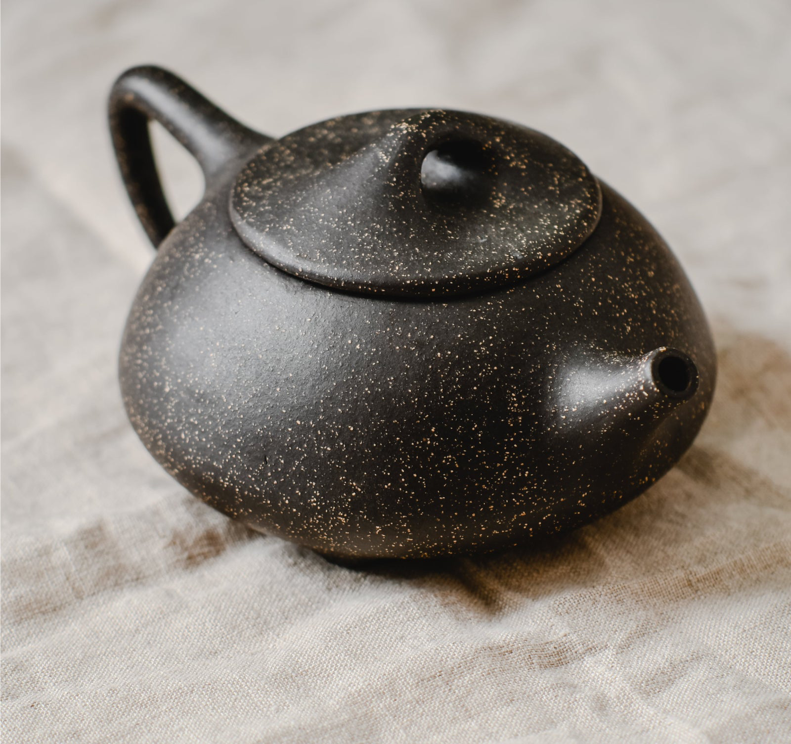 Black Ceramic Teapot