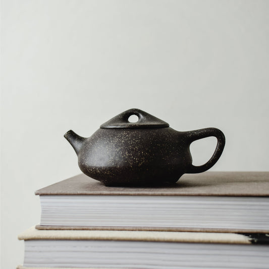 Black Ceramic Teapot