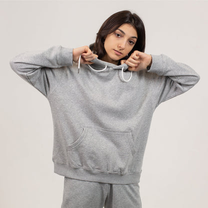 Gray hoodie t-shirt