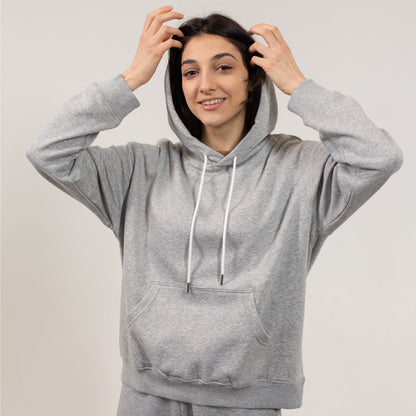 Gray hoodie t-shirt