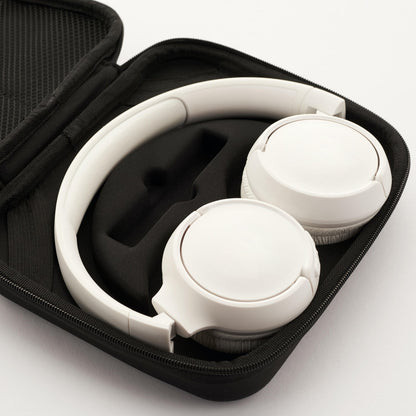 White smooth sponge headphone