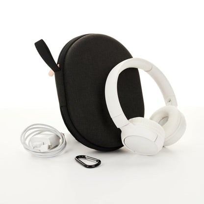 White smooth sponge headphone